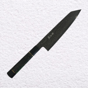 Ishizuka ORIGINAL Knife™ - Black Damascus N690 Ebony + Resin - Gyuto Kiritsuke 210mm
