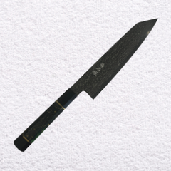 Ishizuka ORIGINAL Knife™ - Black Damascus N690 Ebony + Resin - Gyuto Kiritsuke 210mm